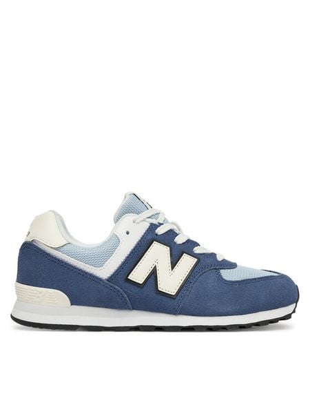 New Balance Sneakersy G57450H Niebieski. Niebieskie buty sportowe chłopięce New Balance, bez wzorów, ze skóry, bez zapięcia. Za 311.99 zł.