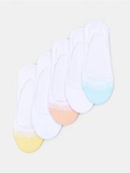 Krótkie skarpetki 5 pack - biały. Białe skarpety damskie Sinsay, bez wzorów. Za 12.99 zł.