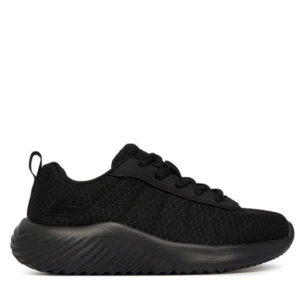 Sneakersy Skechers. Czarne trampki i tenisówki chłopięce Skechers, bez wzorów, bez zapięcia. Za 105.99 zł.