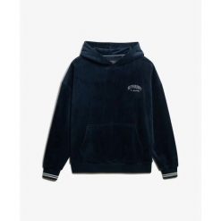 Bluza damska z kapturem Superdry Country Club. Niebieskie bluzy damskie Superdry., bez wzorów, z kapturem. Za 348.85 zł.