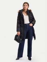 Guess Kurtka puchowa W5BL30 W2802 Czarny Regular Fit. Czarne kurtki damskie Guess, m, z aplikacjami, z puchu, bez kaptura. Za 906.50 zł.