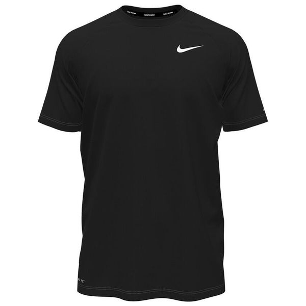 Koszulka męska Nike Essential. Czarne koszulki sportowe męskie Nike, m, bez wzorów, z materiału, bez kołnierzyka, bez ramiączek, na fitness i siłownię, dri-fit (nike). Za 277.00 zł.