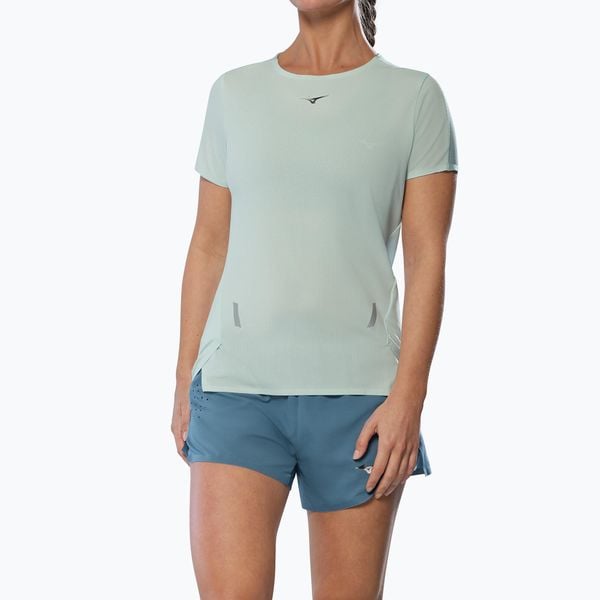 Koszulka do biegania damska Mizuno Tech Light Tee. Niebieskie koszulki sportowe damskie Mizuno, s, bez wzorów, z materiału, bez kołnierzyka, bez ramiączek, do biegania. Za 189.99 zł.