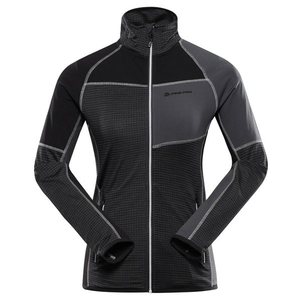 Damska bluza trekkingowa szybkoschnąca Alpine Pro Onneca 2. Czarne bluzy damskie Alpine Pro, bez wzorów, bez kaptura. W wyprzedaży za 209.00 zł.