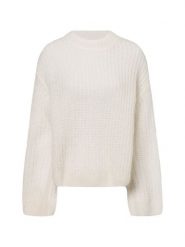 Marie Lund Sweter z dzianiny Kobiety Wełna biały, XL/XXL. Białe swetry damskie Marie Lund, xl, bez wzorów, z dzianiny, eleganckie, bez kołnierzyka, bez ramiączek, bez kaptura. Za 299.95 zł.