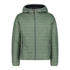 Kurtka z kapturem CMP. Zielone kurtki snowboardowe męskie CMP, na zimę, m, bez wzorów, z puchu, narciarskie. Za 386.60 zł.