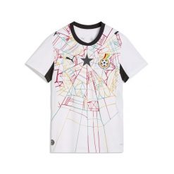 Damska koszulka domowa Ghana 2026 PUMA. Białe koszulki sportowe damskie Puma, l, bez wzorów, bez kołnierzyka, bez ramiączek, do piłki nożnej. Za 429.00 zł.