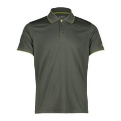 Koszulka męska turystyczna CMP 39T5807. Zielone koszulki polo męskie CMP, m, bez wzorów, z poliesteru, bez kołnierzyka, bez ramiączek. Za 79.99 zł.