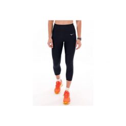 Damskie legginsy 3/4 Mizuno Impulse Core. Czarne legginsy damskie Mizuno, bez wzorów, do biegania. W wyprzedaży za 191.45 zł.