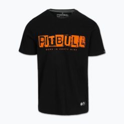 Koszulka męska Pitbull Blacky. Czarne koszulki sportowe męskie PITBULL, na lato, l, bez wzorów, z bawełny, bez kołnierzyka, bez ramiączek. Za 93.99 zł.