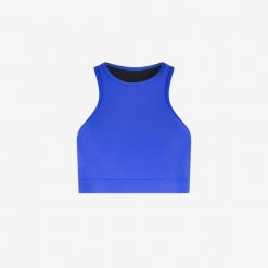 Damski bikini top racerfront wiązany do pływania & surfingu - Niebieski. Niebieskie bikini damskie WALLIEN, xl, bez wzorów. Za 259.00 zł.