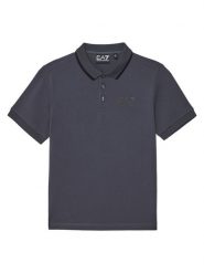 EA7 Emporio Armani Polo 7B000023 AF12901 U8115 Szary Regular Fit. Szare t-shirty dla chłopców EA7 Emporio Armani, bez wzorów, z bawełny, bez ramiączek. Za 199.99 zł.