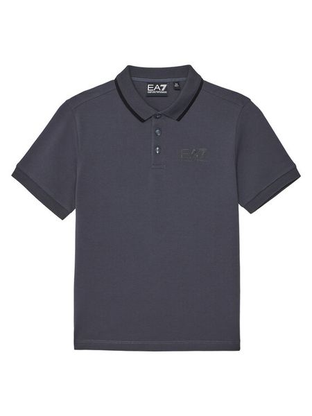 EA7 Emporio Armani Polo 7B000023 AF12901 U8115 Szary Regular Fit. Szare t-shirty dla chłopców EA7 Emporio Armani, bez wzorów, z bawełny, bez ramiączek. Za 159.99 zł.