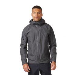 Kurtka przeciwdeszczowa męska Rab Namche Gore-Tex Paclite Jacket z kapturem. Szare kurtki męskie RAB, m, bez wzorów, z gore-texu, sportowe, z kapturem. Za 839.99 zł.