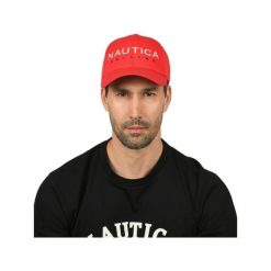 Czapka z daszkiem Nautica Baltic Strapback. Czerwone czapki i kapelusze męskie Nautica, bez wzorów, sportowe. Za 119.00 zł.