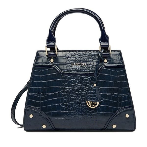 Torebka Lasocki. Niebieskie torebki do ręki damskie Lasocki, bez wzorów, klasyczne, bez dodatków. Za 179.99 zł.