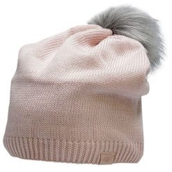 Czapka damska 4F. Czerwone czapki i kapelusze damskie 4f, na zimę, bez wzorów, z dzianiny, sportowe. Za 47.99 zł.