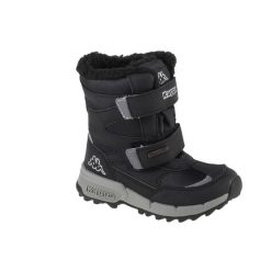 Buty zimowe chłopięce, Kappa Cekis Tex K. Czarne buty zimowe chłopięce Kappa, bez wzorów, bez zapięcia. Za 159.99 zł.