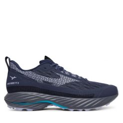 Buty do biegania Mizuno. Czarne buty sportowe męskie Mizuno, bez zapięcia, do biegania, mizuno wave. Za 559.99 zł.