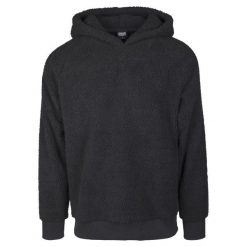 Bluza z kapturem Urban Classic sherpa. Czarne bluzy męskie Urban Classics, m, bez wzorów, z poliesteru, z kapturem. Za 210.85 zł.