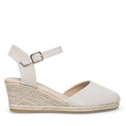 Espadryle Jenny Fairy. Brązowe sandały damskie Jenny Fairy, bez wzorów, bez obcasa, bez zapięcia. Za 69.99 zł.