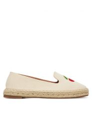 DeeZee Espadryle 8-266-1 Beżowy. Brązowe espadryle damskie DeeZee, bez wzorów, z materiału, bez obcasa, bez zapięcia. Za 79.99 zł.