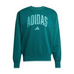 Bluza męska adidas Collegiate Sweat zielona JM1733. Zielone bluzy męskie Adidas, bez zapięcia, na fitness i siłownię. Za 200.99 zł.