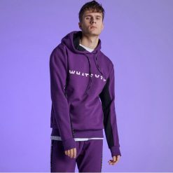 Bluza z kapturem kolekcja Whatever - Fioletowy. Bluzy męskie marki Cropp. Za 129.99 zł.