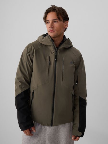 4F Kurtka 3w1 membrana 8000 męska - khaki XXL. Brązowe kurtki męskie 4f, na zimę, m, bez wzorów, biznesowe, bez kaptura. Za 799.99 zł.