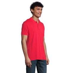 Męska Koszulka Polo Planet. Czerwone koszulki polo męskie SOL'S, m, bez wzorów, bez kołnierzyka, bez ramiączek, trekkingowe. Za 72.99 zł.
