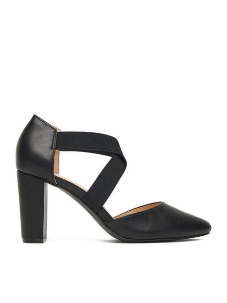 Clara Barson Czółenka CEO-CD24012-10 Czarny. Czarne czółenka damskie Clara Barson, bez wzorów, z materiału, bez obcasa, bez zapięcia. Za 129.99 zł.