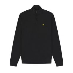 Bluza z zamkiem 1/4 Lyle & Scott Tech Midlayer. Czarne bluzy męskie LYLE AND SCOTT, m, bez wzorów, z materiału, bez kaptura. Za 380.50 zł.