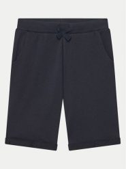 Guess Szorty materiałowe L93Q25 KAUG0 Granatowy Regular Fit. Niebieskie szorty dla chłopców Guess, z aplikacjami, z bawełny. Za 139.99 zł.
