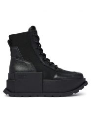 United Nude Trzewiki Roko Combat 1104501165 Czarny. Czarne botki damskie United Nude, z materiału, bez obcasa, bez zapięcia. Za 1,579.00 zł.