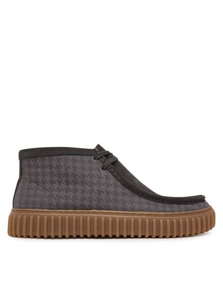 Clarks Trzewiki Torhill Hi 26183426 Szary. Szare botki męskie Clarks, bez wzorów, ze skóry, bez zapięcia. Za 569.99 zł.