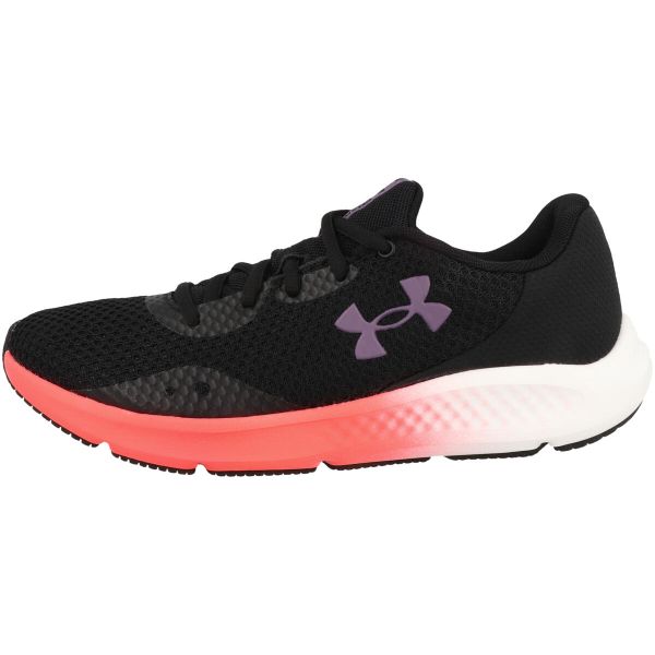 Buty damskie do biegania Under Armour Charged Pursuit 3. Czarne obuwie sportowe damskie Under Armour, bez wzorów, z gumy, do biegania. Za 336.00 zł.