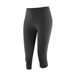 Damskie legginsy Spiro Impact Softex®. Czarne legginsy damskie SPIRO, m, bez wzorów, z elastanu. Za 67.75 zł.