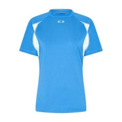 Oakley Koszulka Tech Mock Foa500573-600. Niebieskie koszulki sportowe damskie Oakley, s, bez wzorów, bez kołnierzyka, bez ramiączek, rowerowe. Za 115.99 zł.