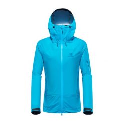Kurtka turystyczna damska Blackyak HARIANA Gore-Tex przeciwdeszczowa. Niebieskie kurtki damskie BLACK YAK, m, bez wzorów, z gore-texu, bez kaptura. Za 999.99 zł.