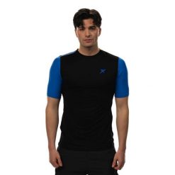 Camiseta Drop Shot Aker. Czarne koszulki sportowe męskie DROP SHOT, s, bez wzorów, bez kołnierzyka, bez ramiączek. W wyprzedaży za 165.45 zł.