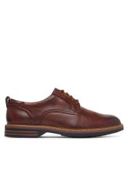 Clarks Półbuty Aldwin2 Derby 26320300 Brązowy. Brązowe półbuty na co dzień męskie Clarks, ze skóry, bez zapięcia. Za 479.99 zł.