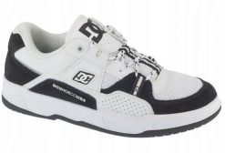DC Shoes Construct ADYS100822-BKW białe 45. Białe trampki męskie DC Shoes, bez wzorów, bez zapięcia. Za 246.41 zł.