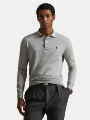 Polo Ralph Lauren Polo 710P04446002 Szary jasny Regular Fit. Szare koszulki polo męskie Polo Ralph Lauren, m, bez wzorów, z bawełny, bez ramiączek. Za 657.99 zł.