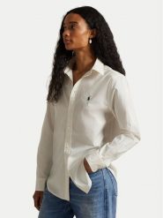 Polo Ralph Lauren Koszula 211A92177007 Écru Classic Fit. Bluzki damskie Polo Ralph Lauren, xxs, bez wzorów, z bawełny, bez kołnierzyka, bez ramiączek. Za 689.99 zł.