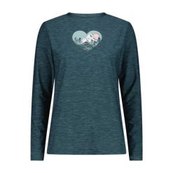 T-shirt damski CMP. Zielone t-shirty damskie CMP, l, bez wzorów, z materiału, sportowe, bez kołnierzyka. Za 195.00 zł.