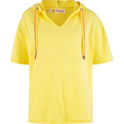 Shirt z kapturem, krótki rękaw bonprix jasna limonka. Bluzki damskie bonprix. Za 54.99 zł.