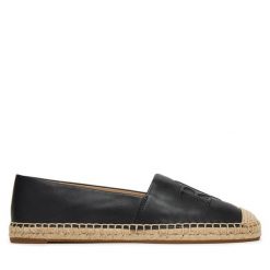 Espadryle LAUREN RALPH LAUREN. Czarne espadryle damskie Lauren Ralph Lauren, bez wzorów, bez obcasa, bez zapięcia. Za 619.99 zł.