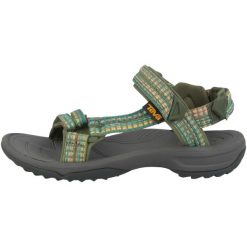 Buty do chodzenia damskie Teva Terra FI Lite. Zielone sandały damskie Teva, bez wzorów, z materiału, bez obcasa, bez zapięcia. Za 601.00 zł.