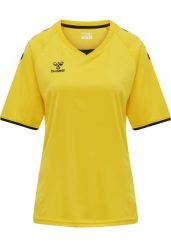 Koszulka damska Hummel hmlhmlCORE volley. Żółte koszulki sportowe damskie Hummel, m, bez wzorów, z jersey, bez kołnierzyka, bez ramiączek, do piłki nożnej. Za 176.50 zł.