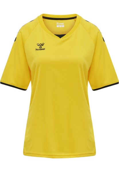Koszulka damska Hummel hmlhmlCORE volley. Żółte koszulki sportowe damskie Hummel, m, bez wzorów, z jersey, eleganckie, bez kołnierzyka. Za 139.50 zł.